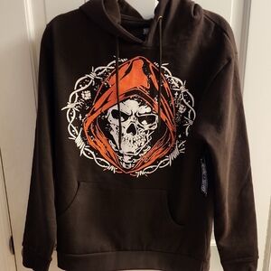 Black Skull Hoodie Return To SENDER
